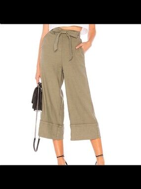 Splendid Linen Slub Pant in Antique Military Olive - Large